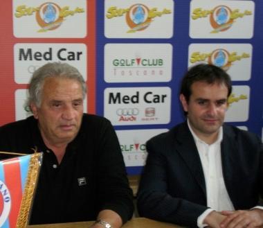 <b>PRESENTAZIONE.</b> Da destra il dg Vetrini e il presidente Matteini 