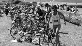 Una gara di triathlon