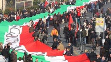 Marigolli Colombo e Bellandi Prato nella manifestazione del 28 febbraio