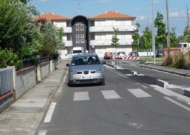 Un tratto di via Arezzo 