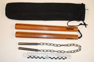 <b>LE ARMI </b>Trovate addosso alla persona fermata dalla Polizia 