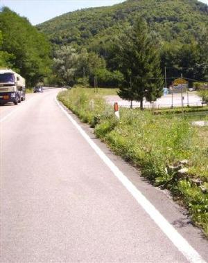 La Sr 66 vicino a Pontepetri 