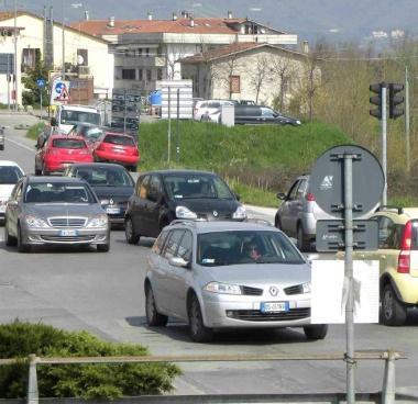 Lincrocio dove sorger&agrave; la rotonda di Ponte Stella  