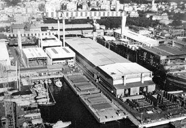 Il cantiere navale Nca e una protesta degli operai 