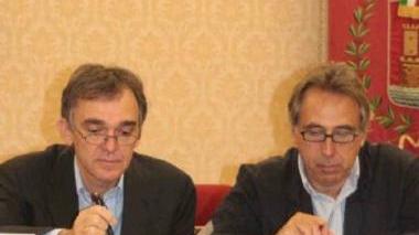 Il presidente Enrico Rossi e il sindaco Alessandro Cosimi