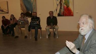Un momento dell’incontro tra Jenkins e gli studenti