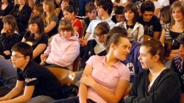 La platea degli studenti