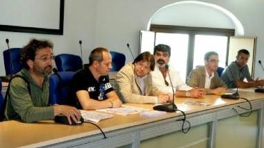Da sinistra Mario Settino, Luca Paoli, il sindaco Alessandro Franchi, Viriano Franchi, Alessandro Bientinesi e Marco Paoletti