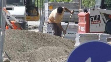 Lavori vicino all’incrocio del Centro Coni