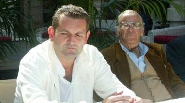 Il sindaco Lombardi e sopra Simoni in Versiliana