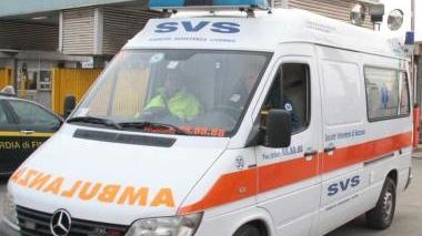Un’ambulanza della Svs