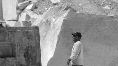 L’attività alle cave e dall’alto Roberto Venturini della Fillea, Francesco Fulignani della Feneal e Roberto Seghetti della Filca