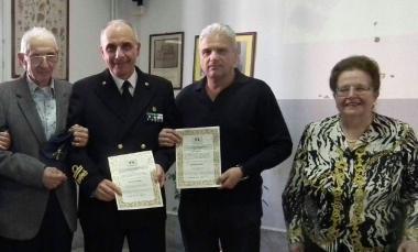 L'ammiraglio Rosati socio d'onore