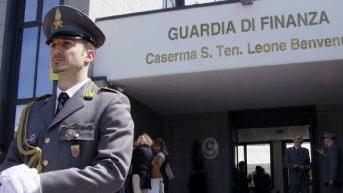 L’ingresso della nuova caserma della Guardia di Finanza