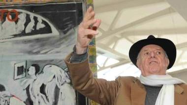 Una delle opere in mostra