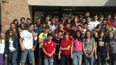 <b>SUL PALCO </b>Gli studenti flautisti di Terricciola