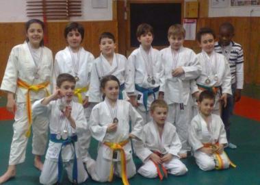 Gli allievi della Kenshiro Abbe di judo 