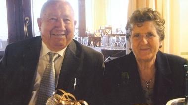 <b>FELICI.</b> Lido Tarquini con la moglie Pasquina durante la festa