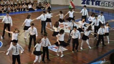 <b>IN PISTA.</b> Una gara di danza sportiva
