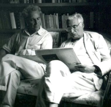 <strong>CON GARBOLI...</strong> Una bella immagine di Mario Francesconi con Cesare Garboli: i due si sono frequentati a lungo
