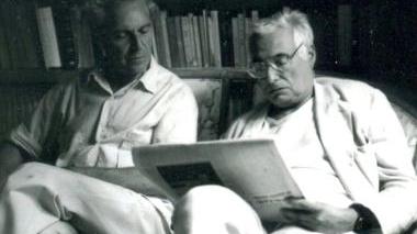 <strong>CON GARBOLI...</strong> Una bella immagine di Mario Francesconi con Cesare Garboli: i due si sono frequentati a lungo