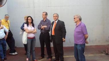 Un momento del sopralluogo