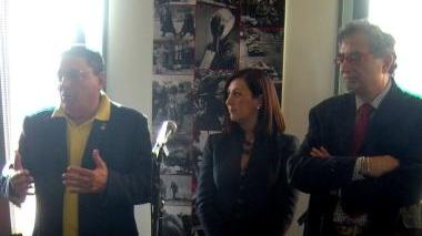 Un momento della inaugurazione dell’audioteca presso la sede della Pubblica Assistenza a S. Croce