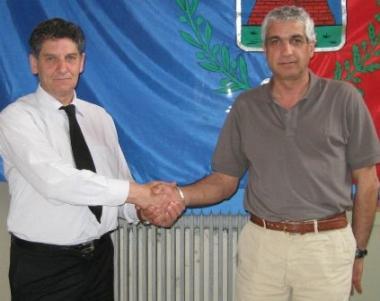 Il sindaco Puglia e il vigile Coltelli     