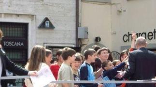 Una manifestazione coi bambini