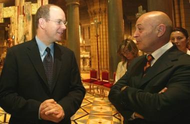Manrico Nicolai con il principe di Monaco e al Pucciniano 