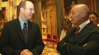 Manrico Nicolai con il principe di Monaco e al Pucciniano