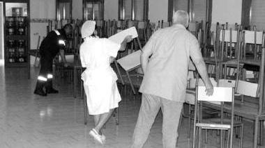 L’interno della scuola materna di San Vincenzo