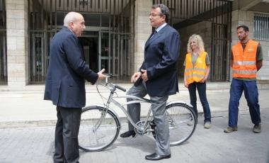 Il sindaco in sella alla Ricicletta 