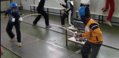 <b>IN GUARDIA</b> Un momento del torneo interscolastico che ha visto la partecipazione di 130 alunni     