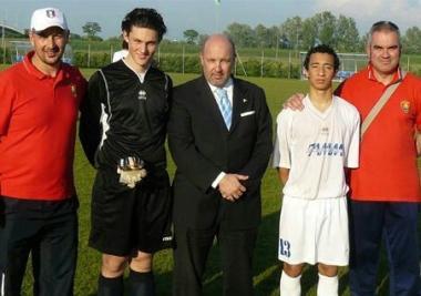 Da sinistra Cristian Tortorelli Brando Corsini Gianluca Pantani e Marco Baldini  