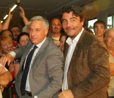 Il sindaco di Capannori Giorgio Del Ghingaro e il presidente della Provincia Stefano Baccelli (Vip) 