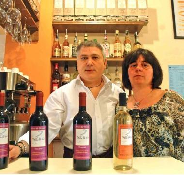 Umberto Rocca ed Enza La Giglia titolari del Non solo vino di via Dalmazia    
