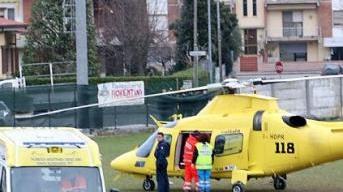 Elisoccorso in azione a Ponte