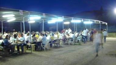 Uno degli stand alla Sagra del porcellino in una foto di repertorio