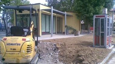 In piazza Damiano Chiesa sono state tolte le recinzioni del cantiere di lavoro