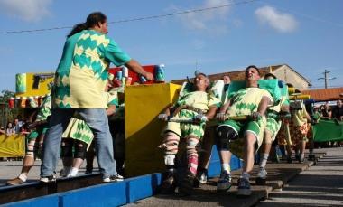 Un momento della gara del Palio di Santo Stefano 