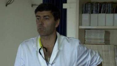 <b>MEDICO.</b> Bruno Murzi con il camice bianco