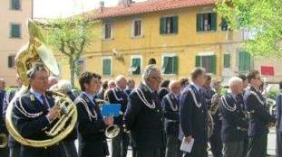 La filarmonica “Giuseppe Pietri” durante un concerto