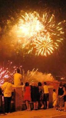 I fuochi dartificio della passata edizione   