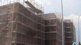 Il cantiere in via delle Querce