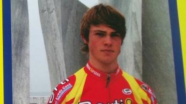 Il ciclista Stefano Verona della Mobili Berti-Benassi