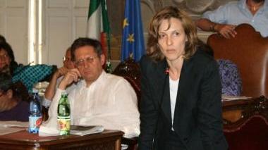 L’intervento di Stella Targetti e a destra il sindaco Marco Filippeschi