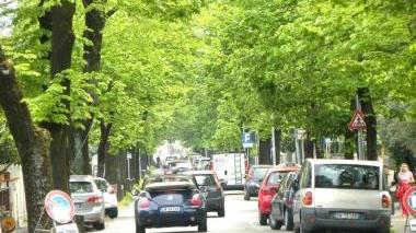 Un tratto del viale Roma