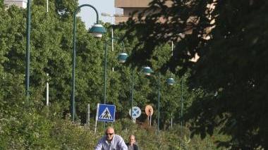 Una pista ciclabile