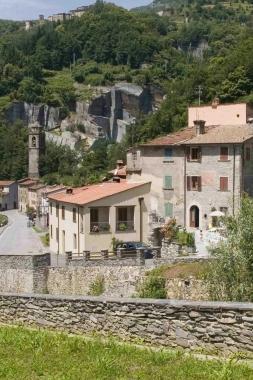 <b>ARRIVO.</b> Il paese di Cardoso 